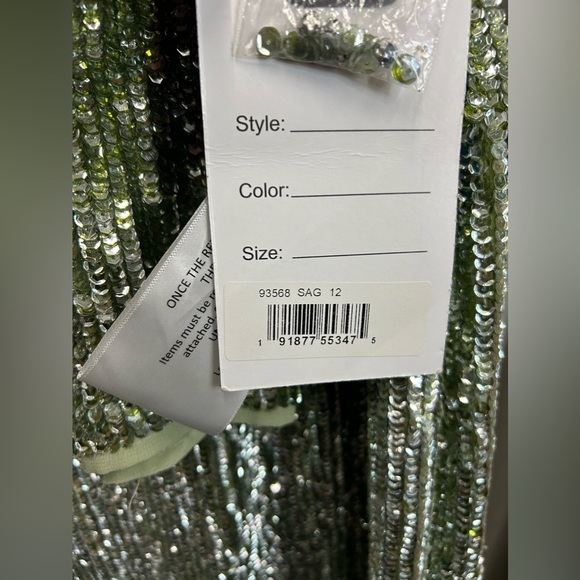 Mac Duggal 93568 NWT TEA-LENGTH DRESS WITH FLORAL BEADING - Picture 7 of 7